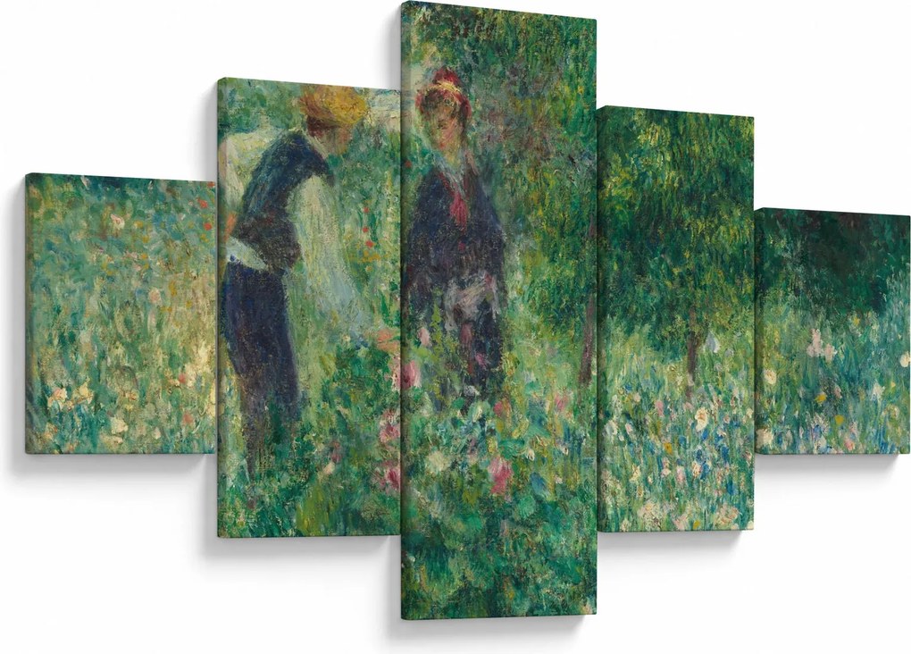 Obraz - Auguste Renoir, Picking Flowers, reprodukcje (125x70 cm)