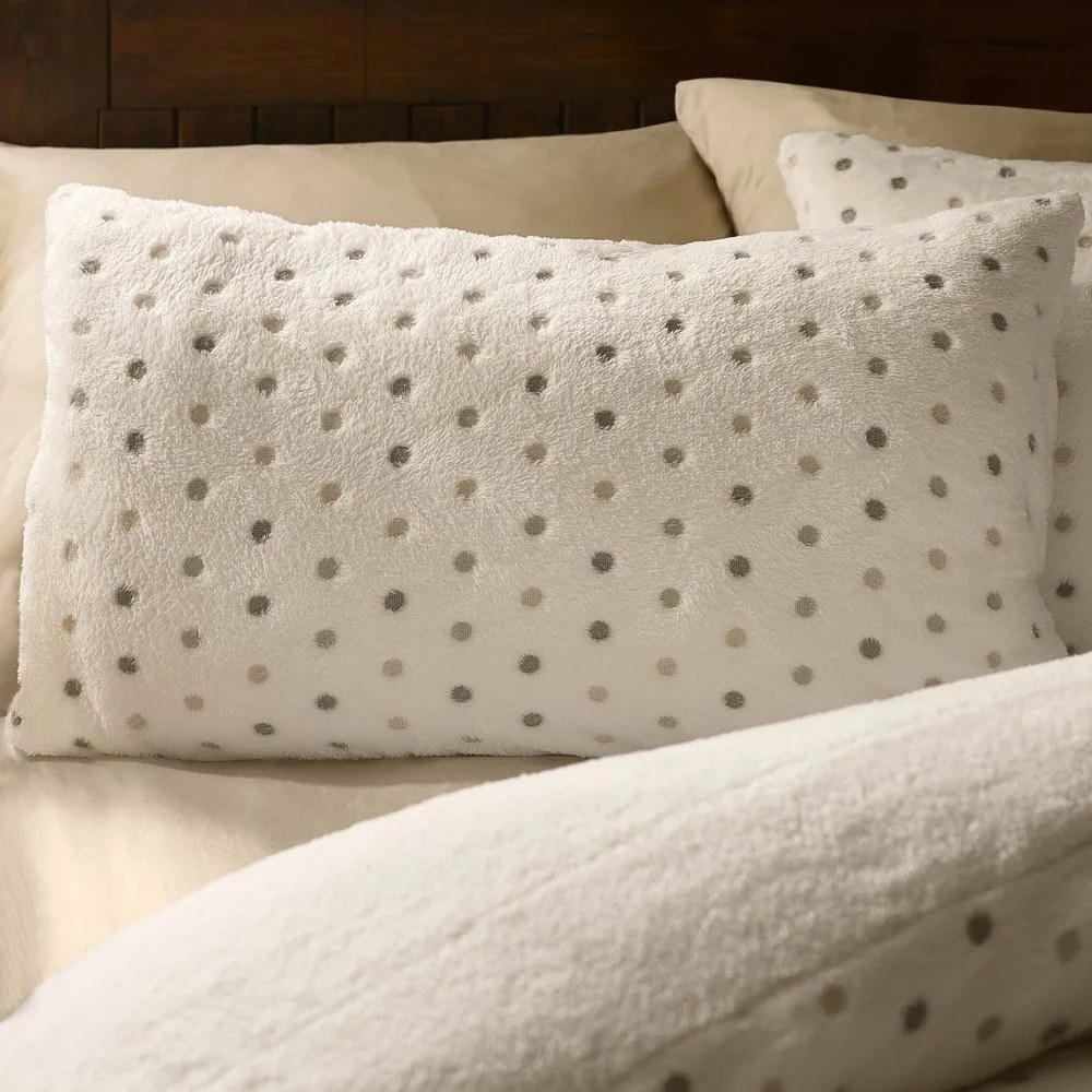 Kremowa pościel dwuosobowa z mikropluszu 200x200 cm Cosy Spot – Catherine Lansfield