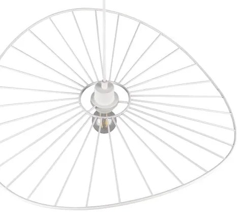 Biała lampa wisząca ø 60 cm Chapeau – Reality