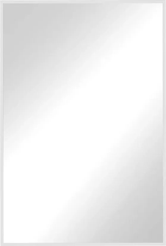 Białe prostokątne lustro z podświetleniem led 60x90 cm H4-R53