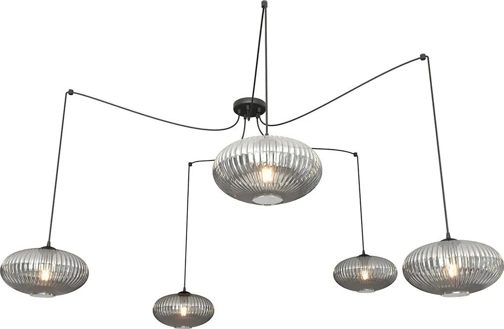 Nowoczesna pięcioramienna lampa typu pająk - D171 C4-G33