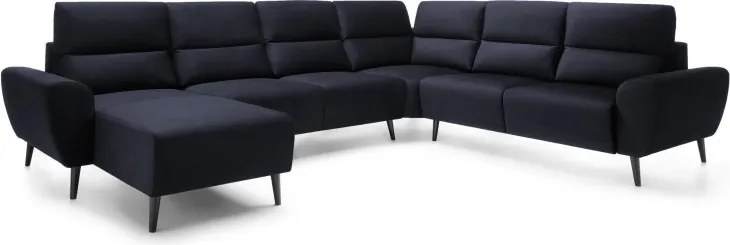 Narożnik BOSCO XL zestaw z elektryczną funkcją regulacji tkanina Monolith 79 Antracytowy WERSAL