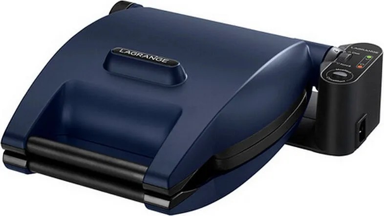 Gofrownica LAGRANGE Premium 1200W Niebieska z 3 Nieprzywierającymi Płytami do Gofrów, Wafli i Croque-Monsieur