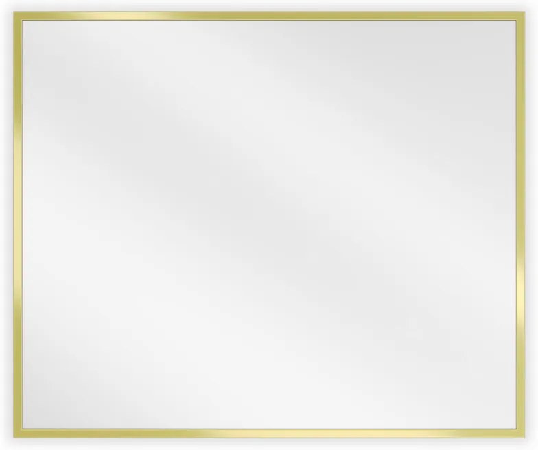 Mexen Loft lustro łazienkowe prostokątne 60 x 50 cm, rama złota - 9852-060-050-000-50