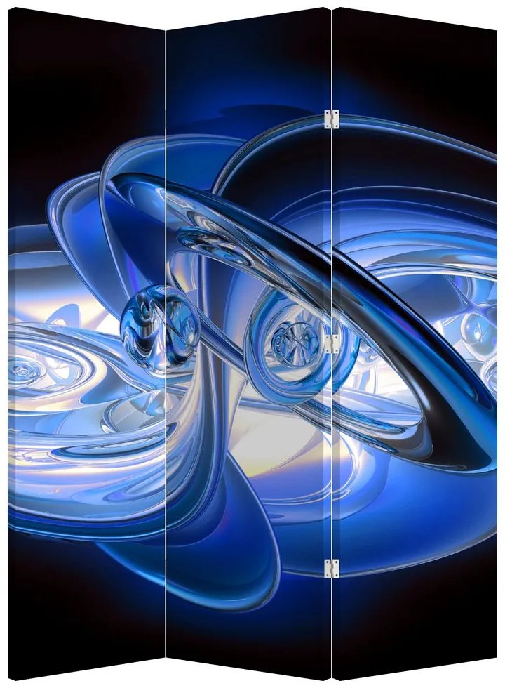 Parawan - Niebieska abstrakcja (126x170 cm)
