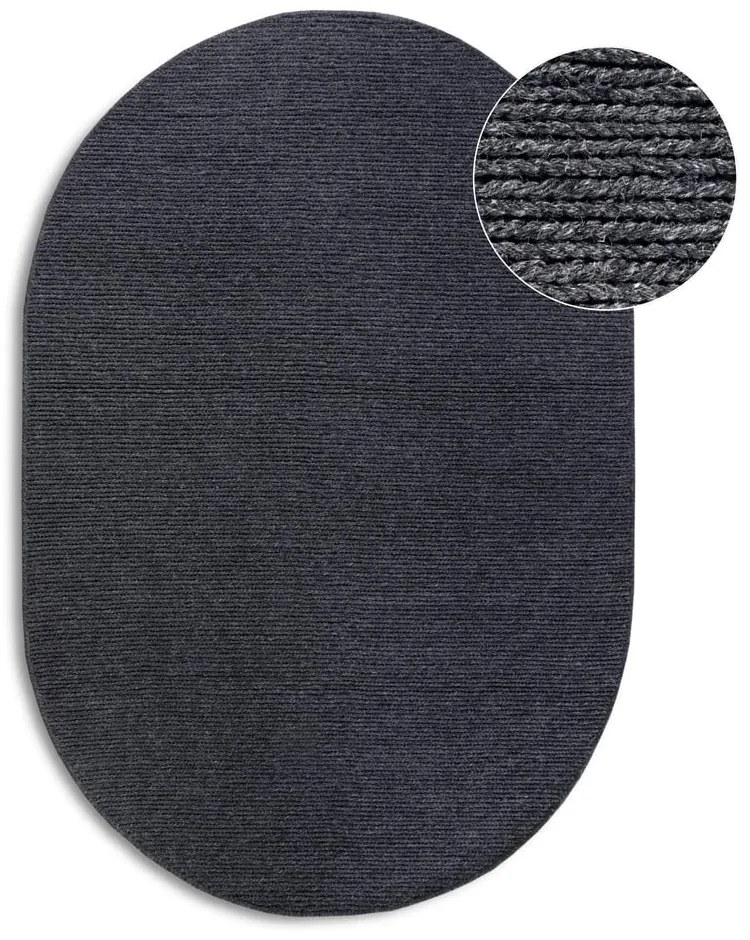 Ciemnoszary wełniany dywan tkany ręcznie 160x230 cm Francois – Villeroy&amp;Boch