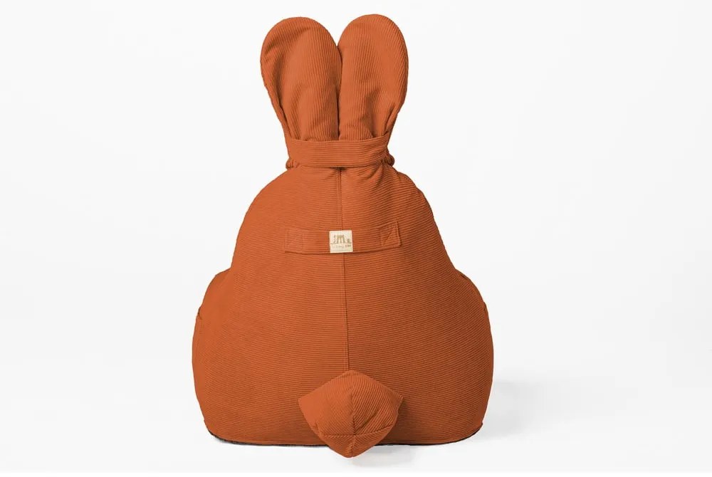 Pomarańczowy dziecięcy worek do siedzenia Funny Bunny – The Brooklyn Kids