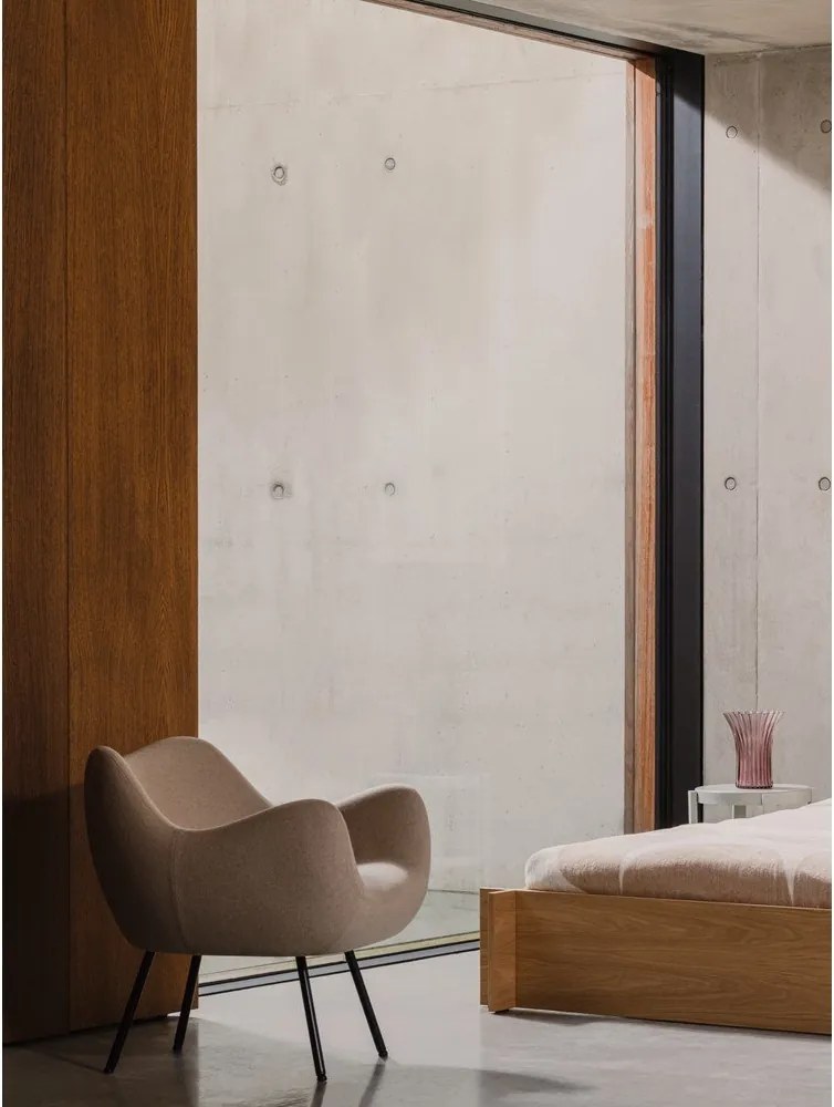 Beżowy wełniany fotel RM58 – noo.ma