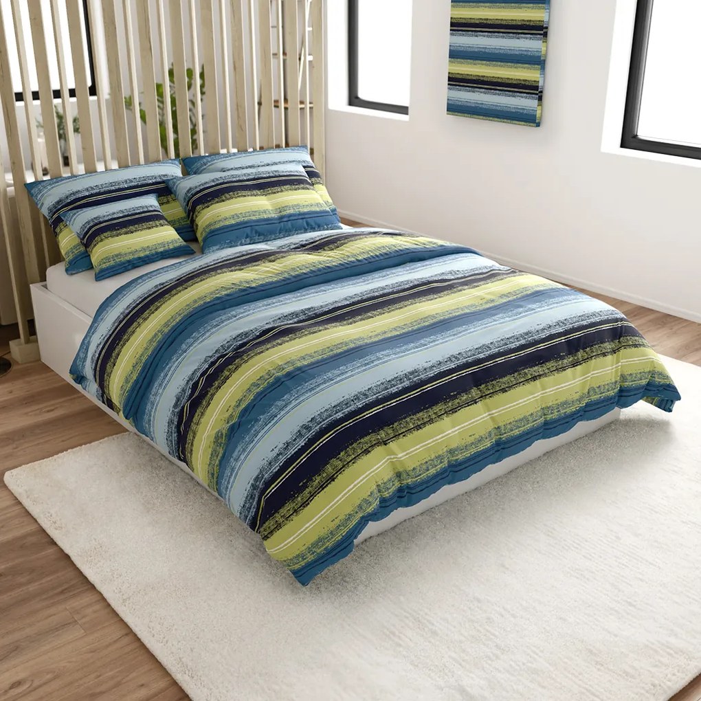 PrzytulneMieszkanie.pl PrzytulneMieszkanie.pl Pościel z mikrofibry BLUE STRIPES niebieskie Rozmiar pościeli: 70 x 90 cm | 140 x 220 cm