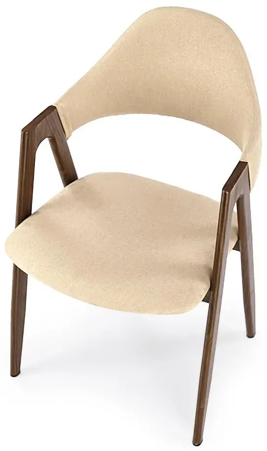 Krzesło K344 beżowe/orzech HALMAR