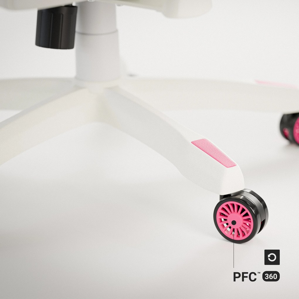 Fotel gamingowy Diablo X-Ray 2.0 Normal Size, biało-różowy