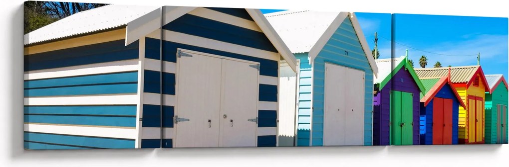 Obraz - Brighton Beach, Melbourne, Australia (170x50 cm)