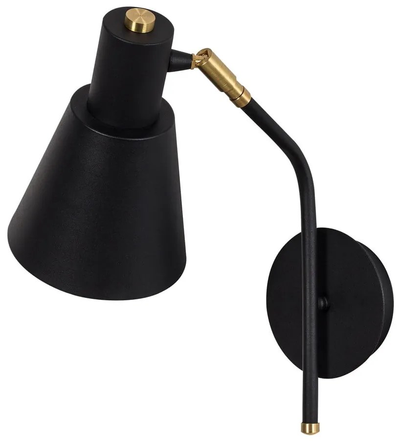 Kinkiet w czarno-złotym kolorze ø 15 cm Sivani – Opviq lights