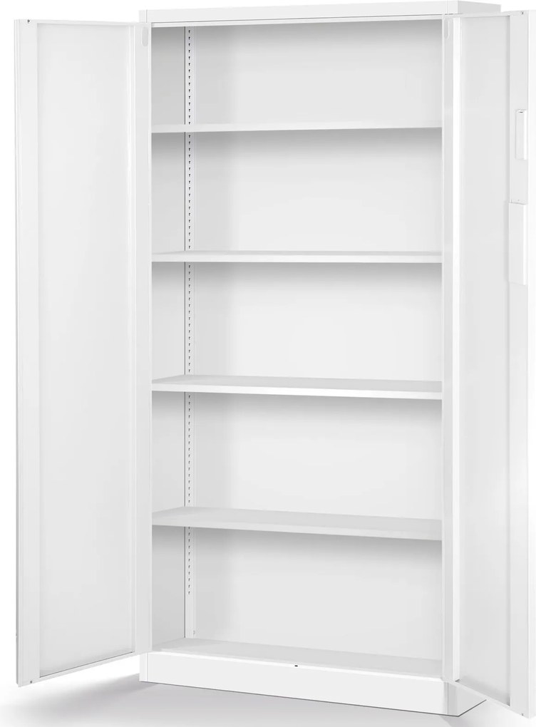 Szafa biurowa na akta otwierana na szyfr 90x40x185 cm Daniel biała