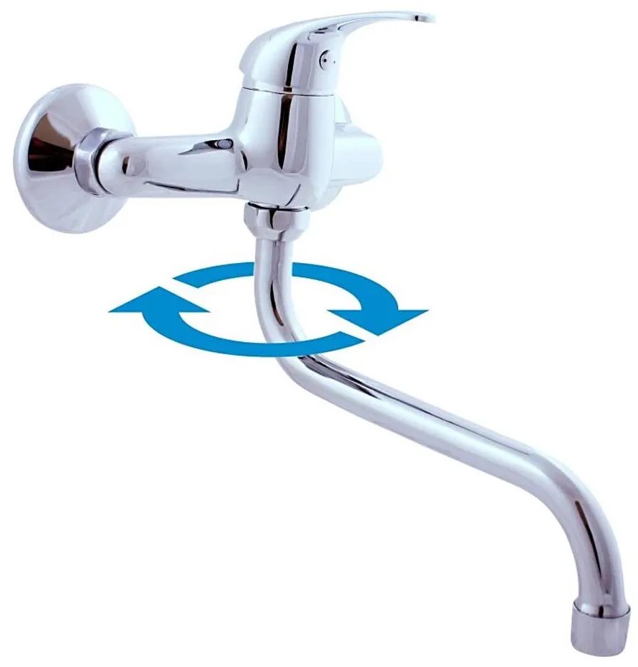 RAV Slezák SA001.5/21 - Bateria zlewozmywakowa/umywalkowa SAZAVA błyszczący chrom