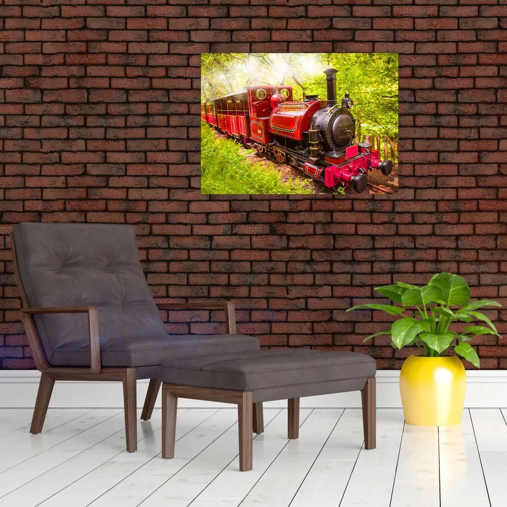 Obraz pociągu parowego (70x50 cm)