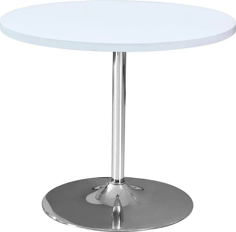 Stół jadalny - MDF - biały - LEANDRA