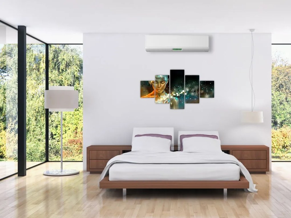Obraz złotej wróżki (125x70 cm)
