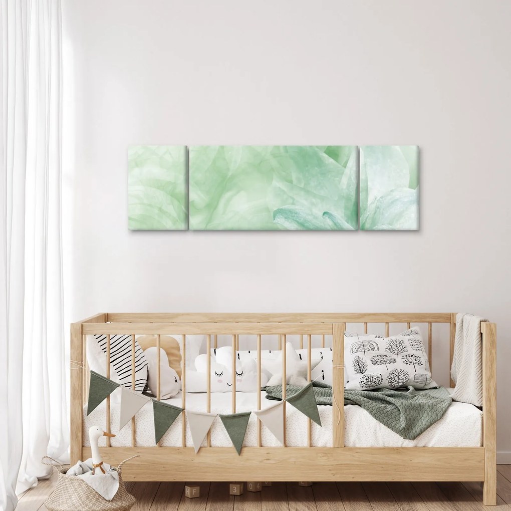 Obraz - Zielony kwiat (170x50 cm)