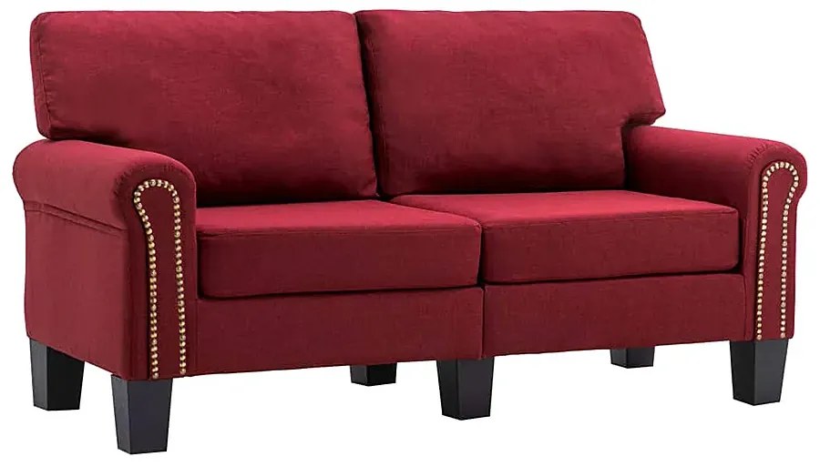 Luksusowa dwuosobowa sofa czerwone wino - Alaia 2X