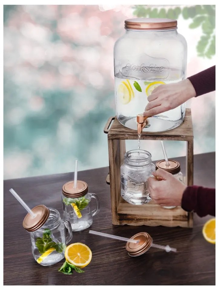 Słój na lemoniadę ze szklankami 8,8 l – Orion