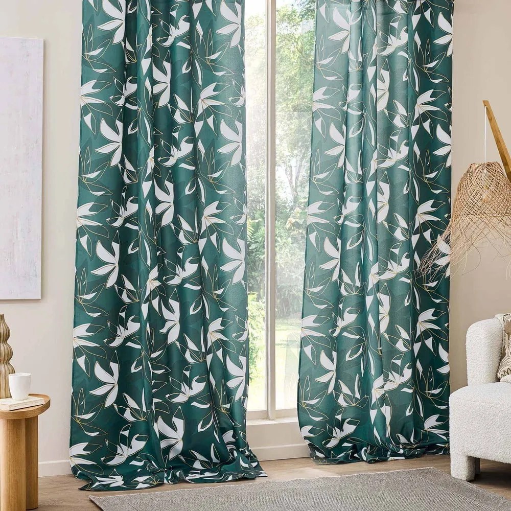 Zielona zasłona 140x260 cm Elsa – douceur d'intérieur