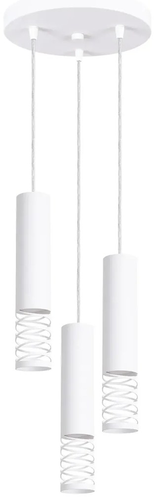 Lampa wisząca LAMI 3P biała SOLLUX LIGHTING