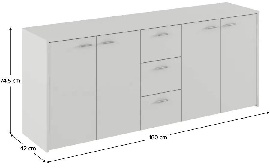 Szafka HUGOS 180, biały