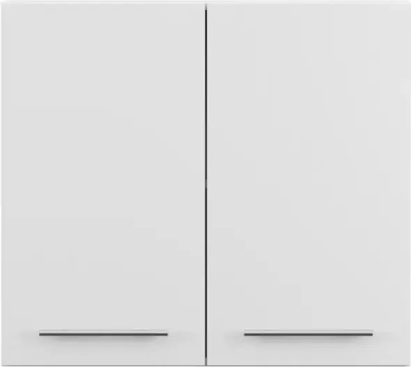 Szafka kuchenna wisząca Esvet III górna 80 cm, dwudrzwiowa z dwiema półkami w kolorze białym