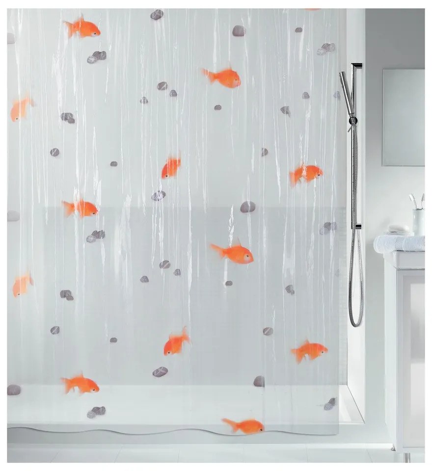 Zasłona prysznicowa 180x200 cm Goldfish – Spirella