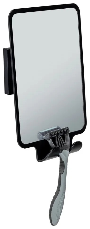 Lustro kosmetyczne z wieszakiem 14x19.5 cm Quadro Black – Wenko