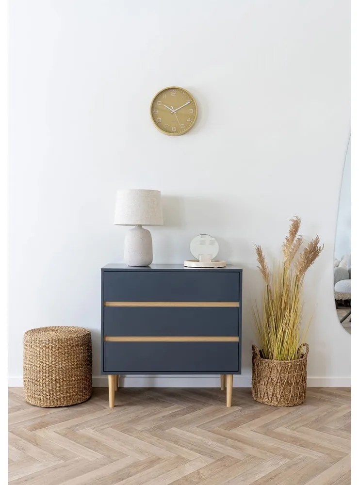Ciemnoszara niska komoda 80x80 cm Bisley – House Nordic