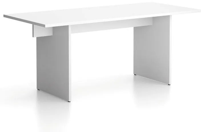 Biurko SINGLE SOLID, 1800 x 800 x 743 mm, biały