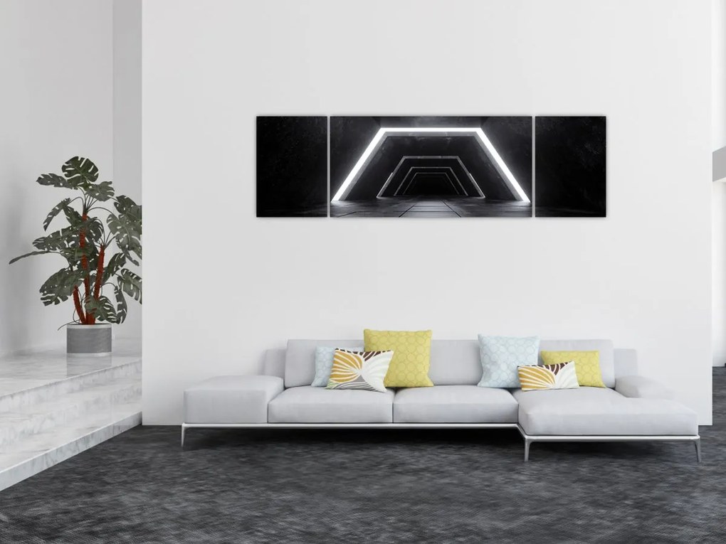 Obraz - Futurystyczny tunel (170x50 cm)