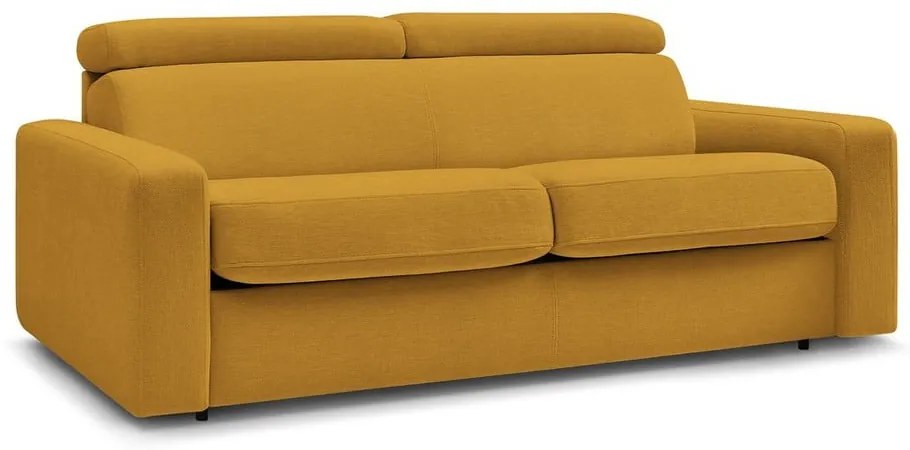 Musztardowa rozkładana sofa 215 cm Monaco – Bobochic Paris