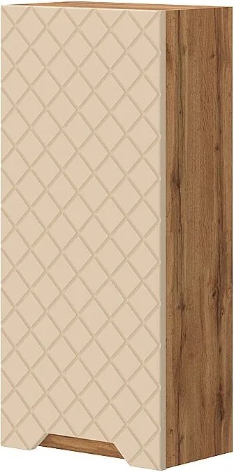 Szafka łazienkowa dąb/kaszmir ze strukturą płytek 20x33x72.6 lotta