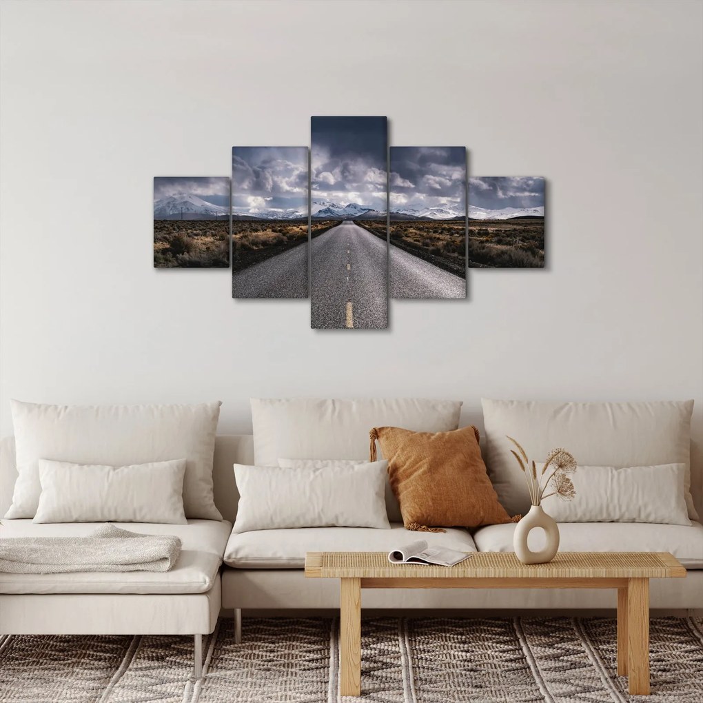 Obraz drogi na pustyni (125x70 cm)