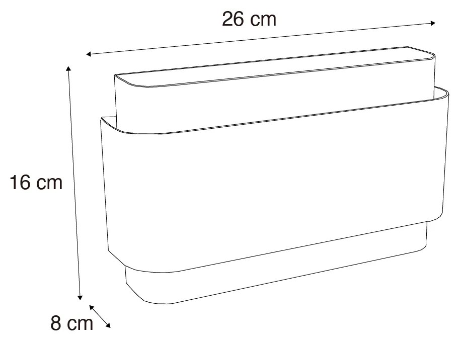 Industrialna lampa ścienna czarna 2-światłowa - Coen