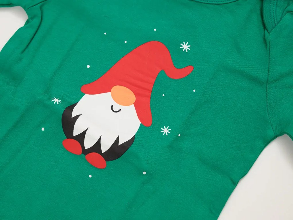 Body dziecięce z długim rękawem CHRISTMAS BOYS zielone - różne rozmiary Wielkość: 74 - 80