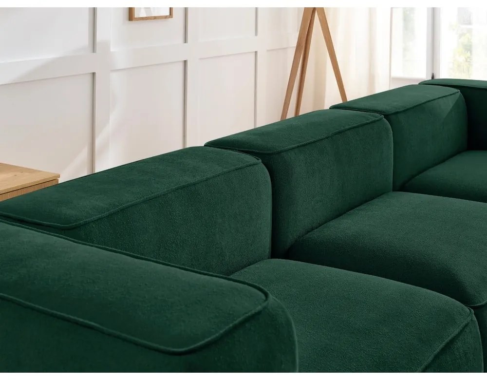 Ciemnozielona sofa 345 cm Zephyr – Bobochic Paris