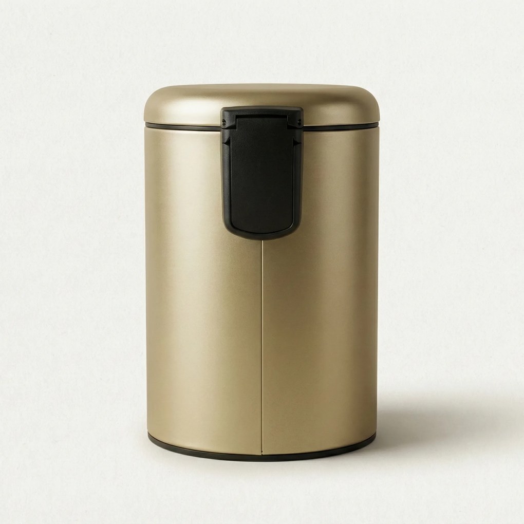 Kosz łazienkowy STEG z wolno opadającą pokrywą, wyciągany pojemnik, 3 l