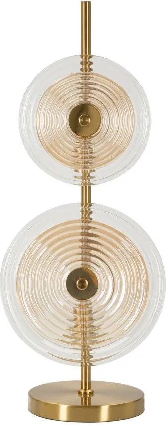 Lampa stołowa w kolorze złota ze szklanym kloszem (wysokość 63 cm) Venice – Mauro Ferretti