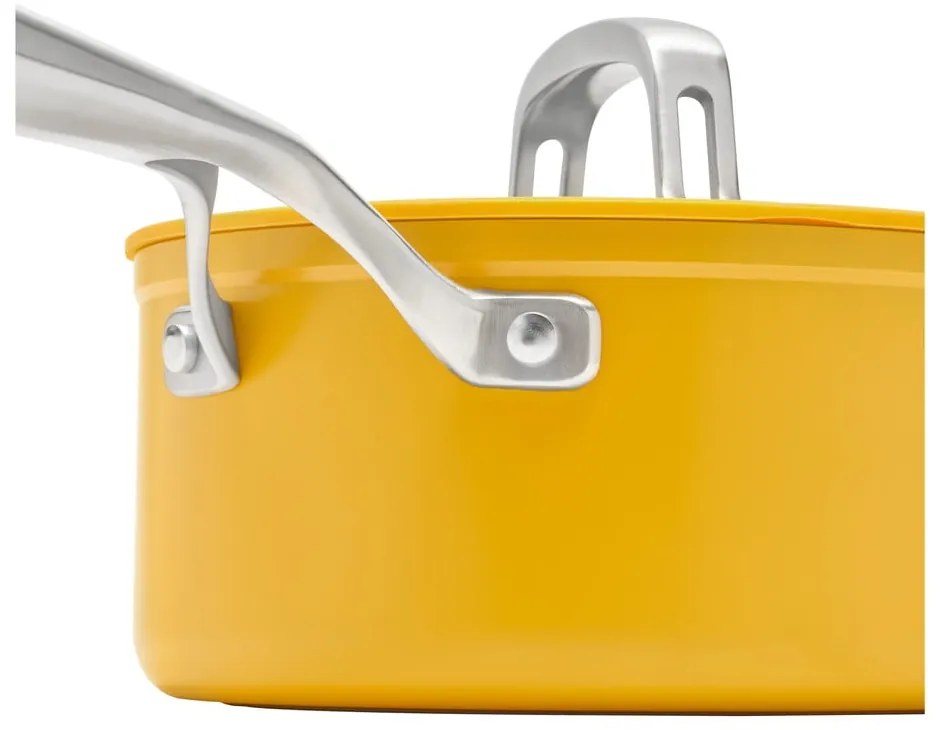 Garnek aluminiowy z pokrywką/z nieprzywierającą powierzchnią odpowiedni na indukcję 2,4 l Meda 3.0 – FABINI