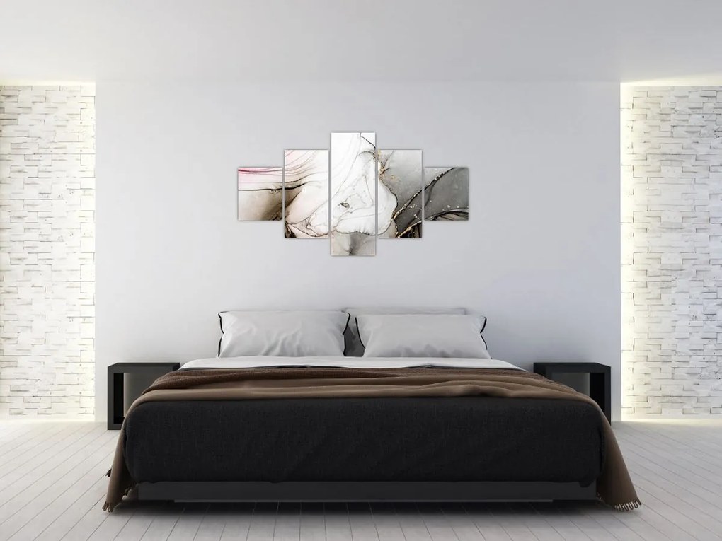 Obraz - Atrament marmurkowy (125x70 cm)