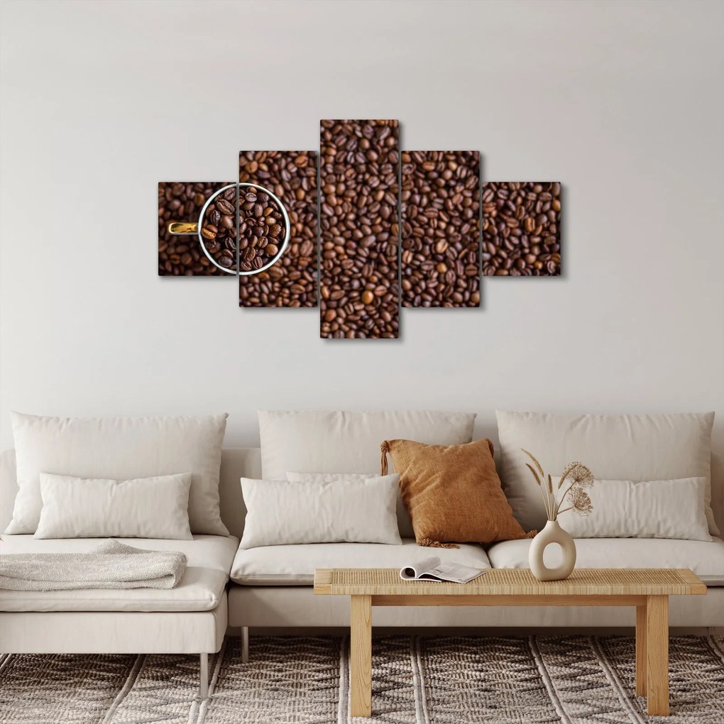 Obraz - ziarna kawy (125x70 cm)