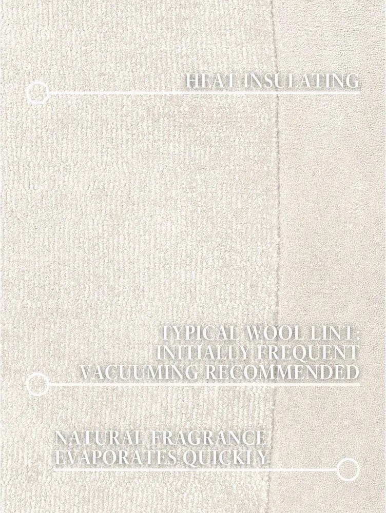 Kremowy okrągły dywan z mieszanki wełny tkany ręcznie ø 160 cm Kari Organic – Villeroy&Boch