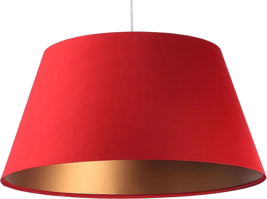 Czerwona nowoczesna lampa wisząca dzwon - S406 D0-W05