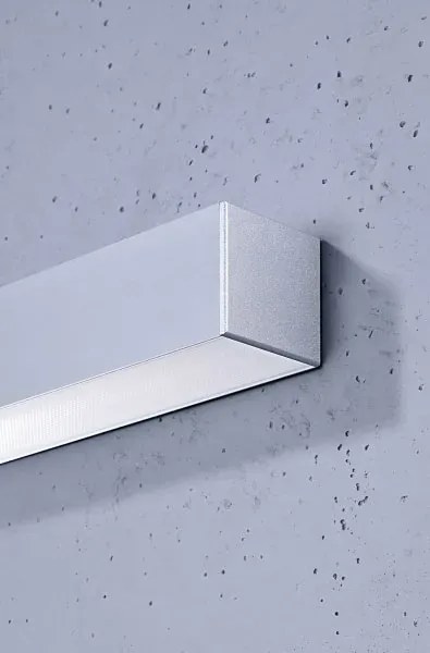 Srebrny podłużny kinkiet LED 4000 K - EX630-Herrick