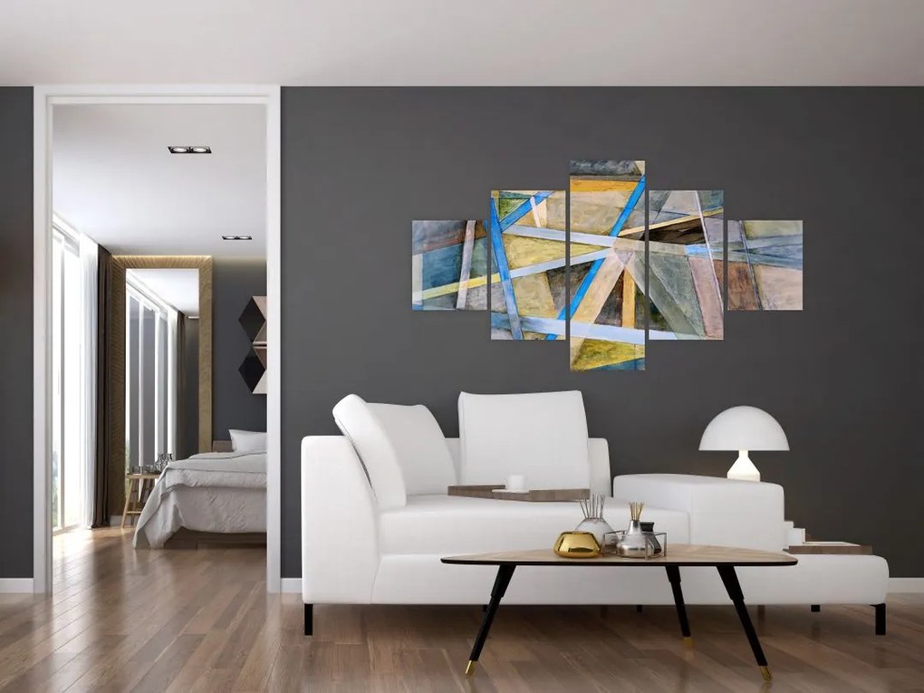 Obraz - Abstrakcja (125x70 cm)