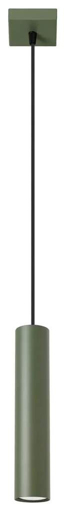 Lampa wisząca LAGOS 1 zielona oliwka SOLLUX  LIGHTING
